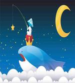 Whale on Clouds Moon