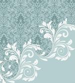 Retro Floral Ivy Swirls