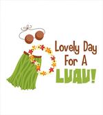 Day for a Luau Wording Ethnic
