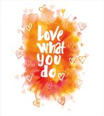 Warm Color Splash Message