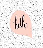 Pale Pink Speech Bubble