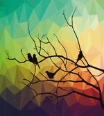 Abstract Bird and Branch