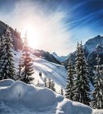 Europe Alps Rising Sun