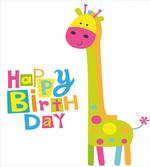 Birthday Baby Giraffe