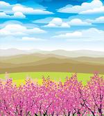 Branches with Mountain