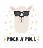 Funny Llama Portrait