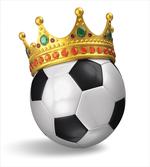 Football Soccer with Crown artwork