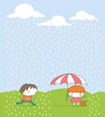 Boy and Girl in the Rain