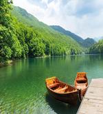 Boats Lake Forest Serene