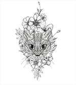 Hand Drawn Cat Image