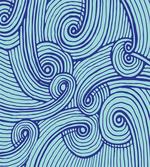 Abstract Spirals Wavy Ocean