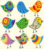 Colorful Funky Birds
