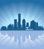 Retro Milwaukee Skyline