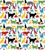 Colorful Cats and Dogs