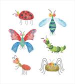 Hand Drawn Bug Pattern
