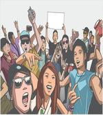 Festival Crowd at the Concert