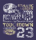 Retro American Football artwork