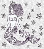 Mermaid with Wave