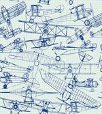 Old Airplane Drawing