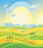 Sunny Rural Scenery