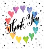 Thank You Words Color