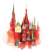 Red Square Saint Basil Art