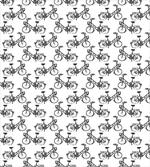 Monochrome Bicycles Pattern