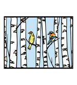 Birch Tree Drawing Bark Style