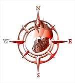 Red Windrose with Ship