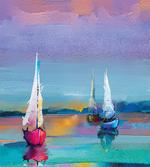 Modern Art Boat Sail