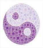 Graphic Yin Yang Tile