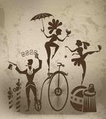 Acrobats and Magician