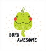 Encouraging Iguana Portrait
