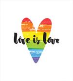 Love is Love Rainbow Heart