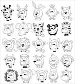 Cartoon Animals Zebra