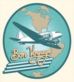 Bon Voyage and Retro Plane