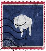 Old Postage Stamp Like Flag