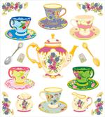 Vivid Teacups Sweets