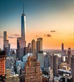 Sunset Manhattan Skyline