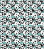 Watercolor Hibiscus Stripes