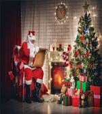 Santa Reading Letter Home