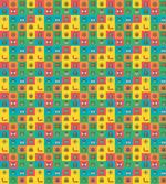 Cartoon Bugs in Square