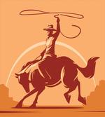 Cowboy Tie-Down Rope Bull