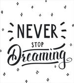 Never Stop Dreaming Motivated