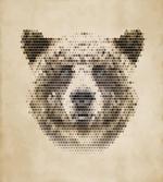Dotted Animal Head Modern
