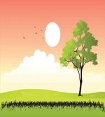 Summer Season Country Scene