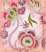 Swirl Leaf Lines Bohem