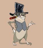 Funny Gentleman Cat Monocle artwork