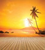 Wooden Deck Sunset artwork