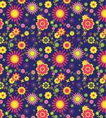 Flowers in Childish Pattern